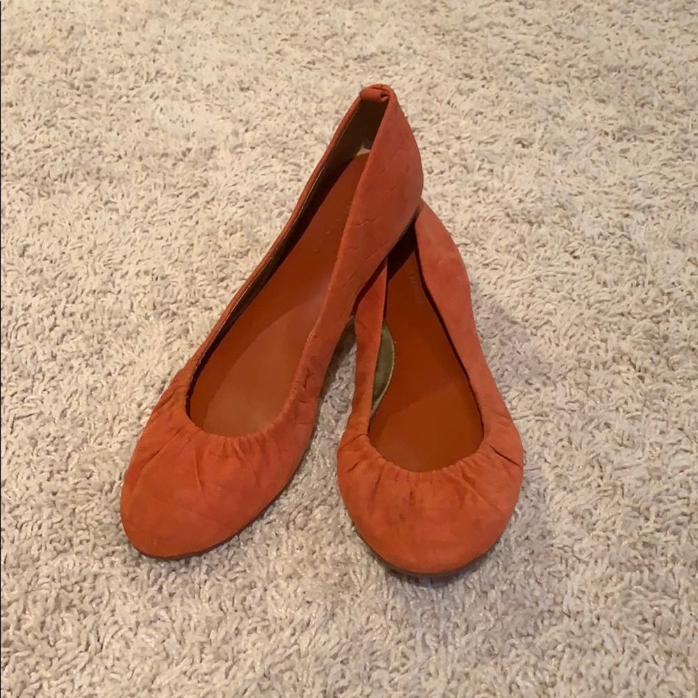 Banana Republic ballerina flats in burnt orange